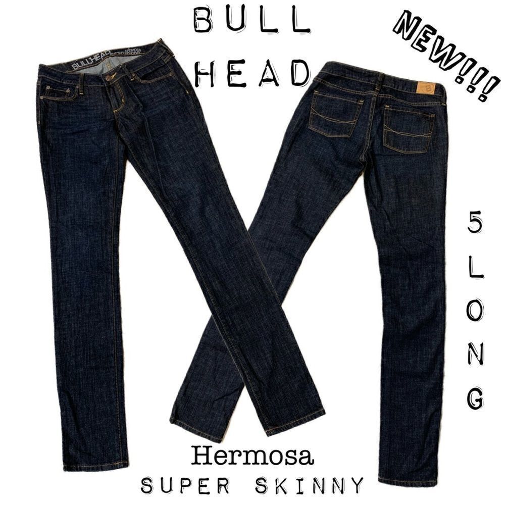 New!! BullHead hermosa Super skinny dark wash size 5 long - Picture 2 of 9